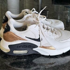 Nike Air Max Excee, Phantom/Metallic gold/black, like new, Women's 9.5.